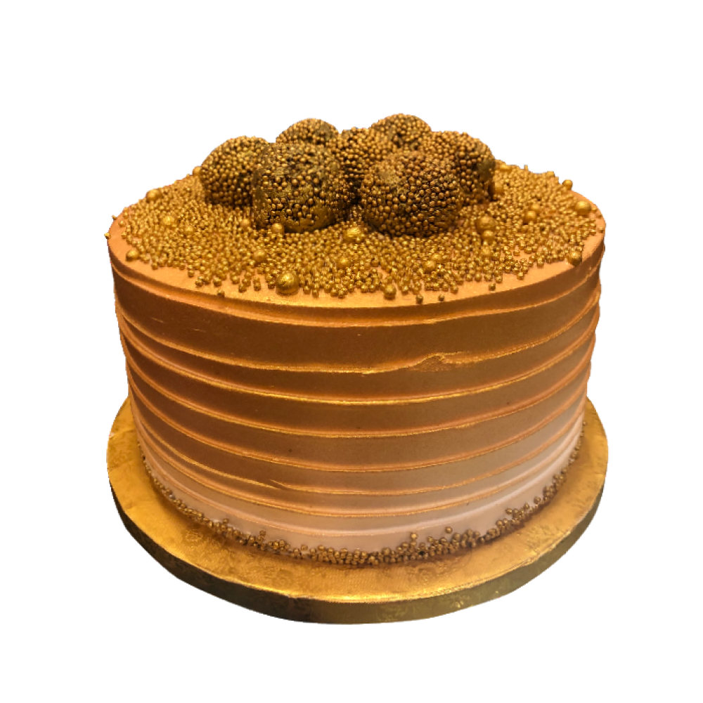 golden-theme-cake